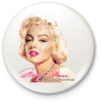 printfashion marilyn-monroe - Kitűző, hűtőmágnes - Fehér (4179420)