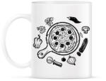 printfashion pizza - Bögre - Fehér (15709492)