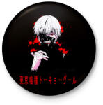printfashion TOKYO GHOUL - Kitűző, hűtőmágnes - Fekete (5579169)