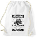 printfashion TRAKTOROS SZÜLINAP - Május - Sportzsák, Tornazsák - Fehér (2647487)