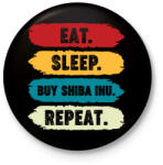 printfashion BITCOIN 4 EVER 45 - Kitűző, hűtőmágnes - Fekete (6113761)