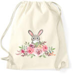 printfashion Rózsás nyuszi - Sportzsák, Tornazsák - Natúr (14493240)