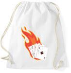 printfashion Póker - Sportzsák, Tornazsák - Fehér (6247444)