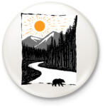 printfashion Vadon - Kitűző, hűtőmágnes - Fehér (3074960)