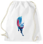 printfashion Lupus lupus - Sportzsák, Tornazsák - Fehér (227643)
