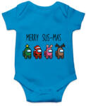 printfashion Among us merry sus-mas - Baba Body - Azúrkék (5660341)