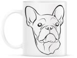 printfashion Francia bulldog - Bögre - Fehér (951218)