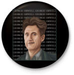 printfashion George Orwell - Kitűző, hűtőmágnes - Fekete (7118023)