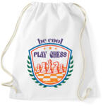 printfashion Be cool - Play chess - Sportzsák, Tornazsák - Fehér (7454388)