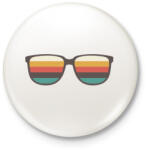 printfashion RETRO Napszemüveg - Kitűző, hűtőmágnes - Fehér (4719188)