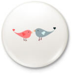 printfashion Szeretet - Kitűző, hűtőmágnes - Fehér (5165620)