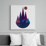 printfashion Sas és hegyek - Vászonkép - Fehér (6637684)