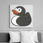 printfashion Pingvin gumikacsa - Vászonkép - Fehér (7564287)