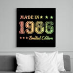 printfashion 1986 - Vászonkép - Fekete (6661681)