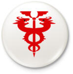 printfashion FMA logo - Kitűző, hűtőmágnes - Fehér (3082537)