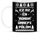 printfashion Ez az én ronda ünnepi pólóm karácsonyi póló - Bögre - Fekete (9387468)