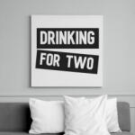 printfashion Drink for two - Vászonkép - Fehér (6630187)