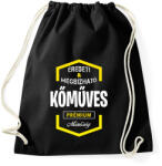 printfashion Kőműves prémium minőség - Sportzsák, Tornazsák - Fekete (1431362)
