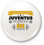 printfashion Juventus szurkoló - Kitűző, hűtőmágnes - Fehér (10864419)