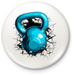 printfashion Kettleball - Kitűző, hűtőmágnes - Fehér (15668505)