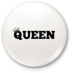 printfashion Queen - Kitűző, hűtőmágnes - Fehér (4448484)