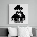 printfashion yyellowstone Send RIP - Vászonkép - Fehér (15519970)
