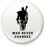 printfashion War Never Changes - Fallout - Fekete - Kitűző, hűtőmágnes - Fehér (3080571)