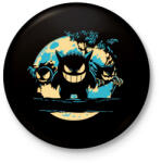 printfashion Szörnyecskék sötét alaphoz - Kitűző, hűtőmágnes - Fekete (11554765)