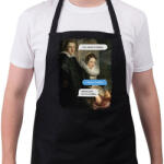 printfashion You need a hobby - Reneszánsz festmény - Kötény - Fekete (7086318)