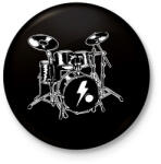 printfashion Dobszett - Kitűző, hűtőmágnes - Fekete (9128423)