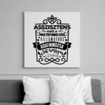 printfashion Asszisztens - Vászonkép - Fehér (6628316)