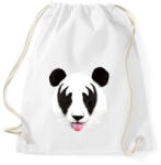 printfashion Kiss of a panda - Sportzsák, Tornazsák - Fehér (225669)