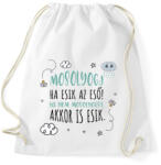 printfashion Mosolyogj ha esik az eső - Sportzsák, Tornazsák - Fehér (7438447)