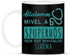 printfashion Szuperhős - Állatorovos - Bögre - Fekete (7225469)