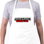 printfashion Minecraft Hardcore - Kötény - Fehér (4909741)