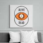 printfashion Kenny - Vászonkép - Fehér (6623152)