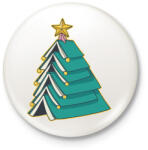 printfashion Könyv karácsonyfa - Kitűző, hűtőmágnes - Fehér (5543675)