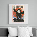 printfashion Lajhár godzilla - Vászonkép - Fehér (14101988)