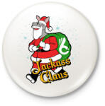printfashion Jackass claus - Kitűző, hűtőmágnes - Fehér (3082918)