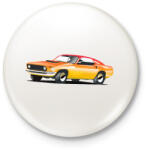 printfashion Fast car - Kitűző, hűtőmágnes - Fehér (3082797)