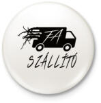 printfashion FA-SZÁLLÍTÓ BW - Kitűző, hűtőmágnes - Fehér (7071796)