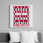 printfashion A Nagy Pénzrablás - La Casa de Papel - Money Heist - Vászonkép - Fehér (6639417)