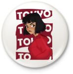 printfashion A nagy pénzrablás - TOKYO - Kitűző, hűtőmágnes - Fehér (5761468)