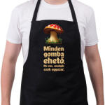 printfashion Minden gomba ehető - egyszer biztosan! - Kötény - Fekete (11725669)
