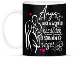 printfashion Anya: ahol a szeretet kezdődik és soha nem ér véget - Bögre - Fekete (16737893)