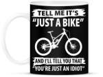 printfashion Just a bike - Bögre - Fekete (795134)