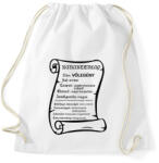 printfashion Vőlegény karakterlap - Sportzsák, Tornazsák - Fehér (13842657)