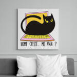 printfashion Cica home office - Vászonkép - Fehér (6634716)
