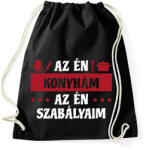 printfashion AZ én konyhám - Sportzsák, Tornazsák - Fekete (7550759)