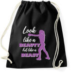 printfashion Hit like a beast - Sportzsák, Tornazsák - Fekete (7570630)